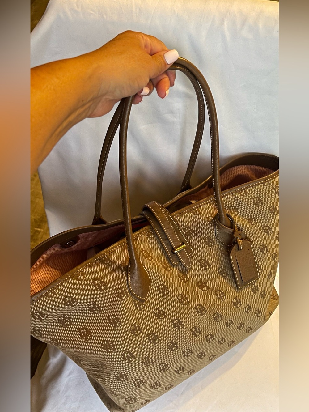 Dooney & Bourke Cindy Monogram Tote - Picture 2 of 9